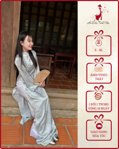 Áo Dài Ánh Sương – Thanh Khiết Tựa Giọt Mai Sớm