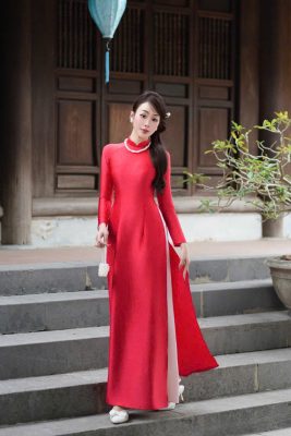 áo dài cưới đỏ