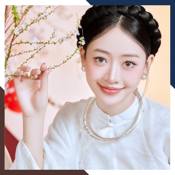 áo dài cưới gấm cách tân